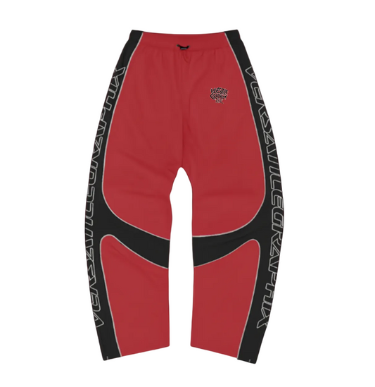 RED RAIN PANTS